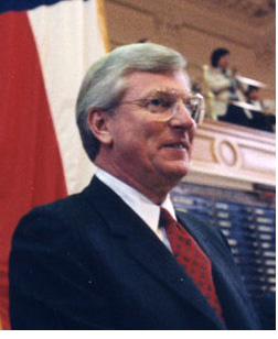 Portrait of Governor Mark White in the Texas Capitol.